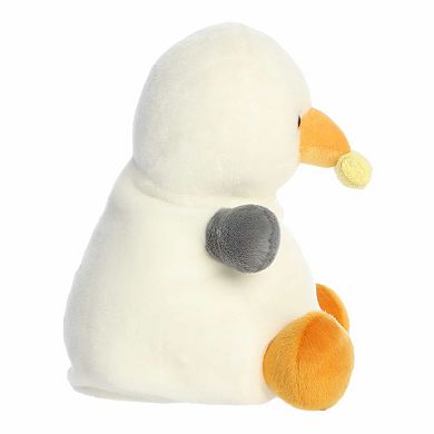 Aurora Medium White Adorable Stuffed Animal Party Sized 13" Buoy Seagull With Fry Palm Pals