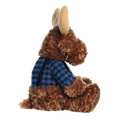 Aurora Medium Moose Festive Stuffed Animal 13" Winter Cabin Crew Holiday