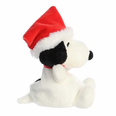 Aurora Mini White Festive Stuffed Animal Palm Pals 5" Santa Snoopy Peanuts