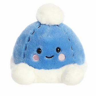 Aurora Mini Blue Festive Stuffed Animal 5" Vail Beanie Palm Pals