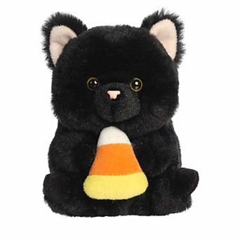 Aurora Mini Spooky Stuffed Animal 5" Bryan Black Cat Rolly Pet