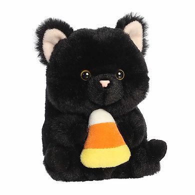 Aurora Mini Spooky Stuffed Animal 5" Bryan Black Cat Rolly Pet