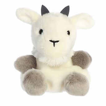 Aurora Mini White Adorable Stuffed Animal 5" Jenny Mountain Goat Palm Pals
