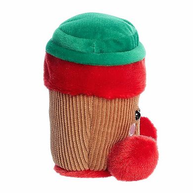 Aurora Mini Red Festive Stuffed Animal 5" Jo Peppermint Mocha Palm Pals