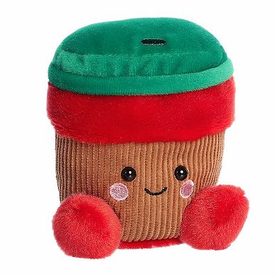 Aurora Mini Red Festive Stuffed Animal 5" Jo Peppermint Mocha Palm Pals