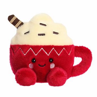 Aurora Mini Red Festive Stuffed Animal 5" Cassia Hot Cocoa Palm Pals