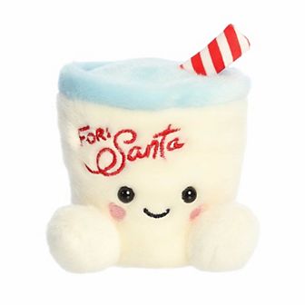 Aurora Mini White Festive Stuffed Animal 5" Kris Milk Palm Pals