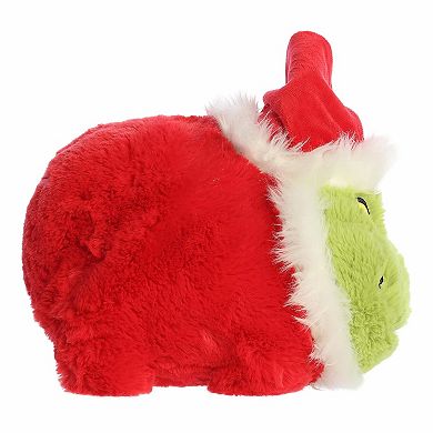 Aurora Small Green Festive Stuffed Animal Spudsters 10" Santa Grinch Dr. Seuss