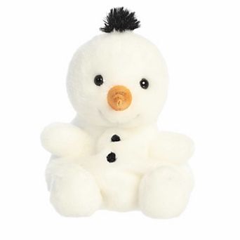 Aurora Mini White Festive Stuffed Animal 5" Freeze Snowman Palm Pals