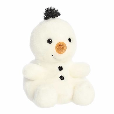 Aurora Mini White Festive Stuffed Animal 5" Freeze Snowman Palm Pals