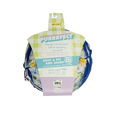 Meow Cat Tunnel with Catnip Teaser Toy