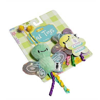 Meow Catnip Plush 2-pk. Interactive Cat Toys