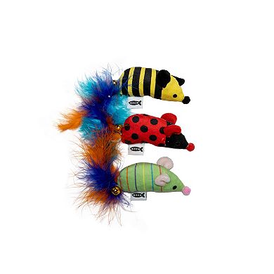 Meow 3-pk. Cat Plush Toys with Catnip Inside
