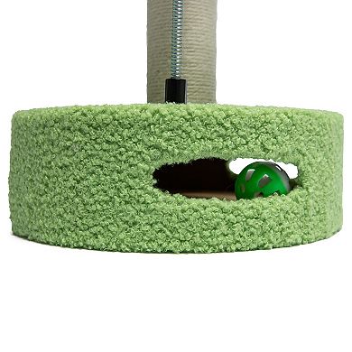 Meow Interactive Flower Scratching Post with Toy Balls