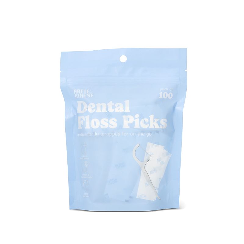 Core Bamboo Individually Wrapped Dental Floss Picks 100-pk., None