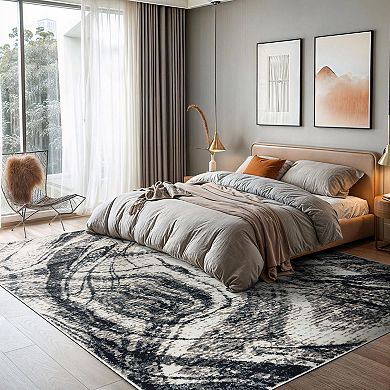 World Rug Gallery Distressed Abstract Rug