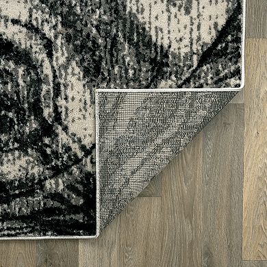World Rug Gallery Distressed Abstract Rug