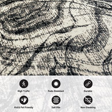 World Rug Gallery Distressed Abstract Rug