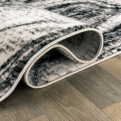 World Rug Gallery Distressed Abstract Rug