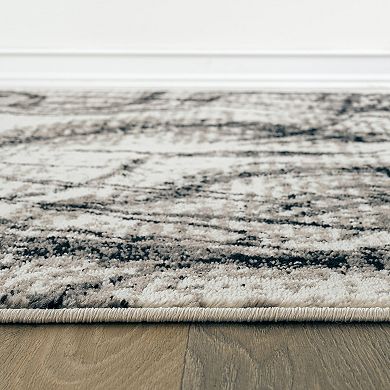 World Rug Gallery Distressed Abstract Rug