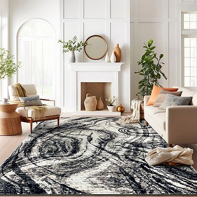World Rug Gallery Distressed Abstract Rug