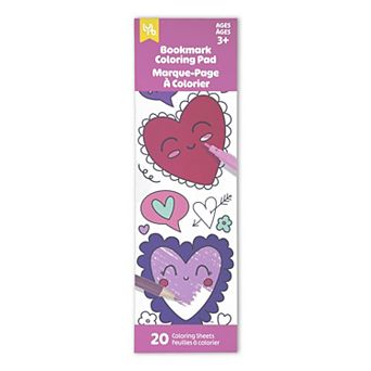 Little Yellow Bicycle® 20 pk Heart Designs Coloring Bookmark
