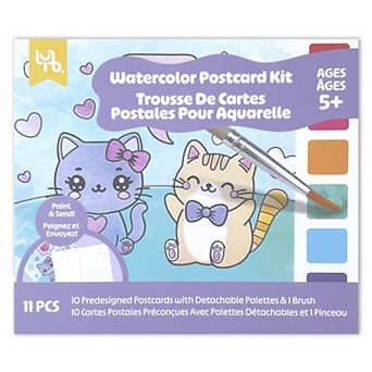 Little Yellow Bicycle® 11 pc Valentine Watercolor Postcard Kit