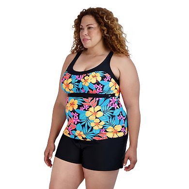 Plus Size ZeroXposur Peasant Tankini Swim Top