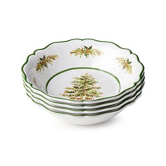 Certified International Holly Tree 4 pc Melamine Bowl Set