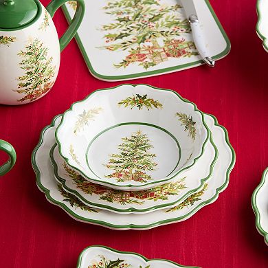 Certified International Holly Tree 4 pc. Melamine Bowl Set