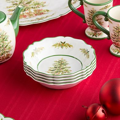 Certified International Holly Tree 4 pc. Melamine Bowl Set