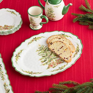 Certified International Holly Tree Melamine 2 pc. Platter Set