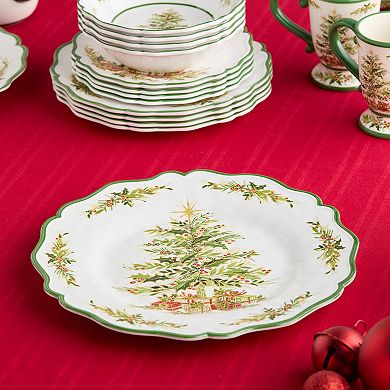 Certified International Holly Tree Melamine 2 pc. Platter Set