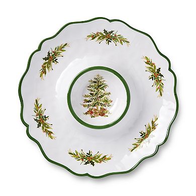 Certified International Holly Tree Melamine 2 pc. Appetizer Set