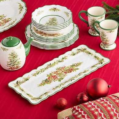 Certified International Holly Tree Melamine 2 pc. Appetizer Set