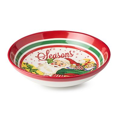 Certified International Retro Christmas Serving Bowl