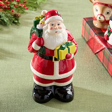 Certified International Santa's Retro Christmas Cookie Jar