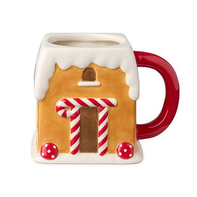 Certified International Santa's Retro Christmas 4 pc. 3-D Mug Set