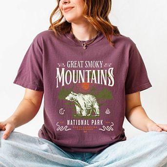 Simply Sage Market Great Smokey Mountains National Park Bear Garment Dyed Tee