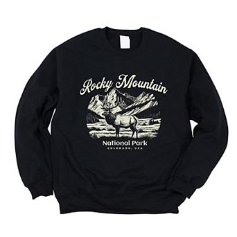 Simply Sage Market Rocky Mountain National Park Colorado USA Elk Sweatshirt