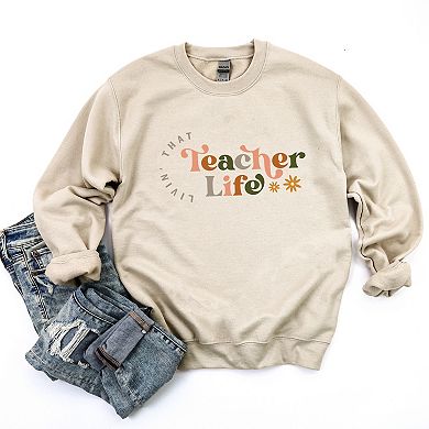 Simply Sage Market Teacher Life Colorful Sweatshirt