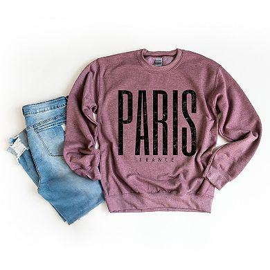 Simply Sage Market Paris France Distressed Sweatshirt