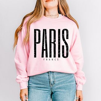 Simply Sage Market Paris France Distressed Sweatshirt