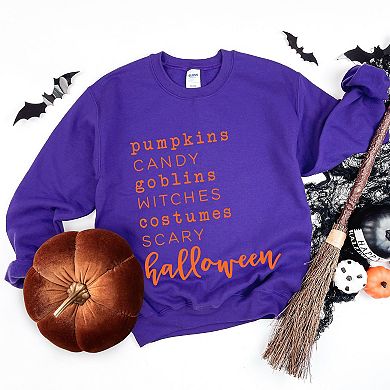 Simply Sage Market Halloween Words Sweatshirt