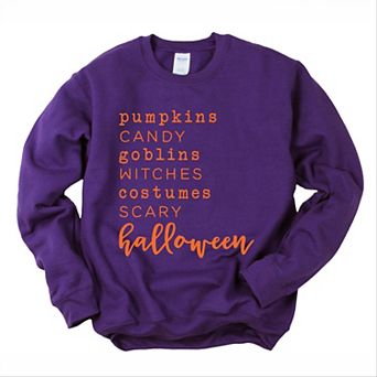 Simply Sage Market Halloween Words Sweatshirt