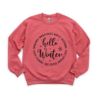 Simply Sage Market Hello Winter Circle Sweatshirt
