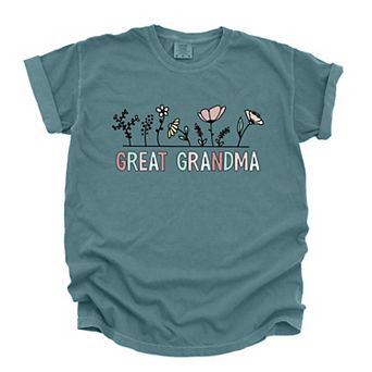 Simply Sage Market Great Grandma Flowers Garment Dyed Tee