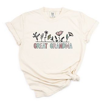 Simply Sage Market Great Grandma Flowers Garment Dyed Tee