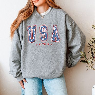 Simply Sage Market USA Varsity Stars Sweatshirt