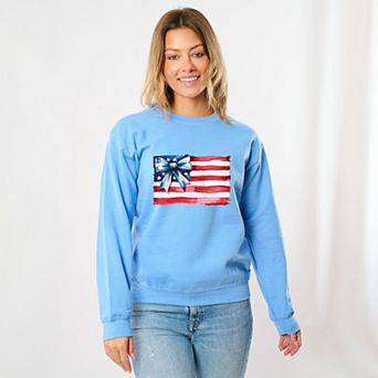 USA Flag Coquette - Women's Graphic Sweatshirt